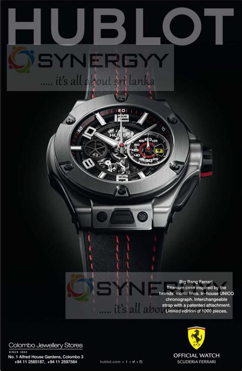 hublot ferrrarri big bang|Hublot Big Bang Ferrari Titanium .